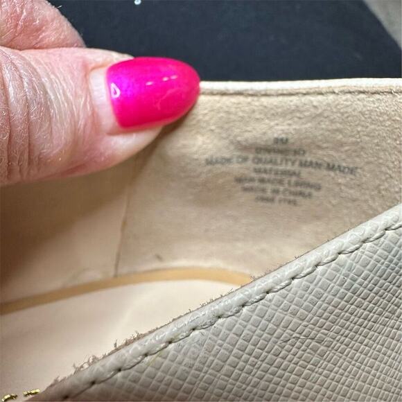 Nine West Women's Pointy Toe Kitten Heel Pumps Ivory Size 8 - Picture 10 of 11